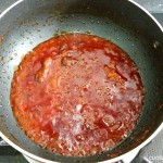 sauteing the sauce